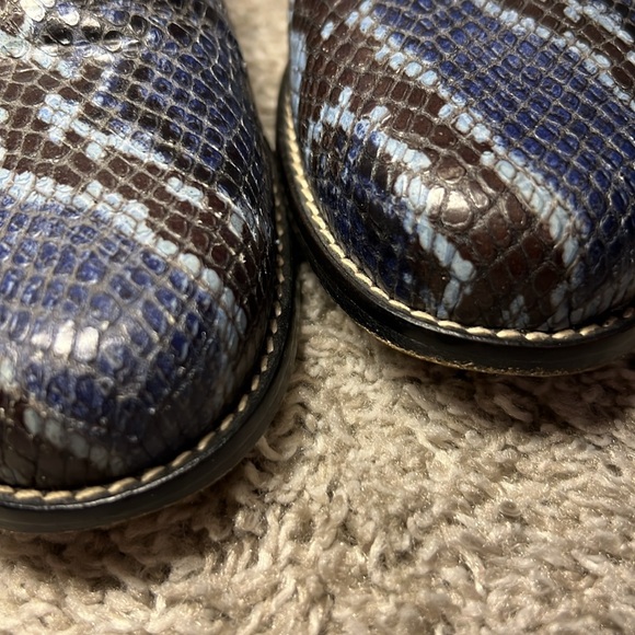 Women’s Donald J Pliner‎ brown leather loafers Snakeskin 5.5 51/2 Flats Comfy - Picture 15 of 16